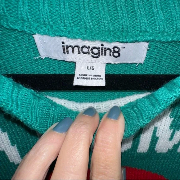 Amazing ugly Christmas sweater with pug -Large - Picture 3 of 7